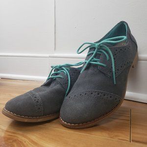 TOMS Suede Brogue Oxford Shoes
